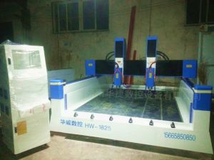 大同灵丘县HW1825双头重型石材雕刻机